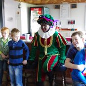 Even allemaal met Piet op de foto